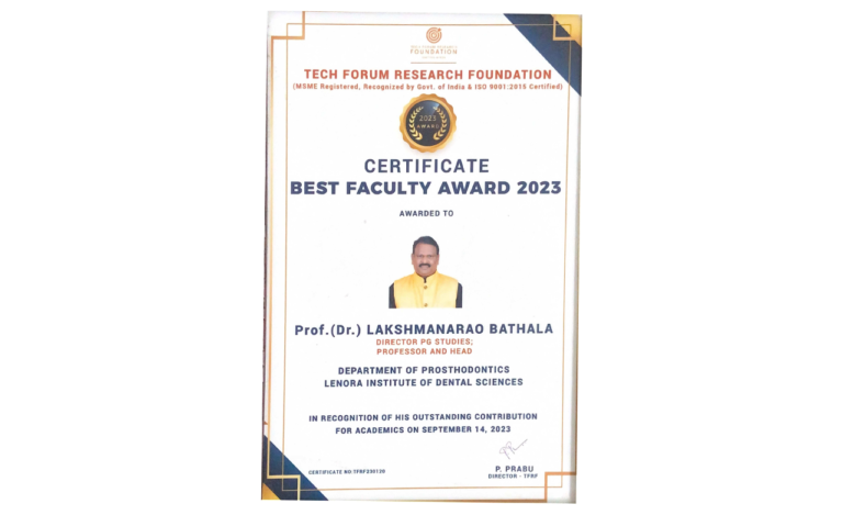 Dr. B. Lakshman Rao FA5